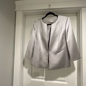 COPY - Jacques Vert ladies crop jacket, silver, size CA16
